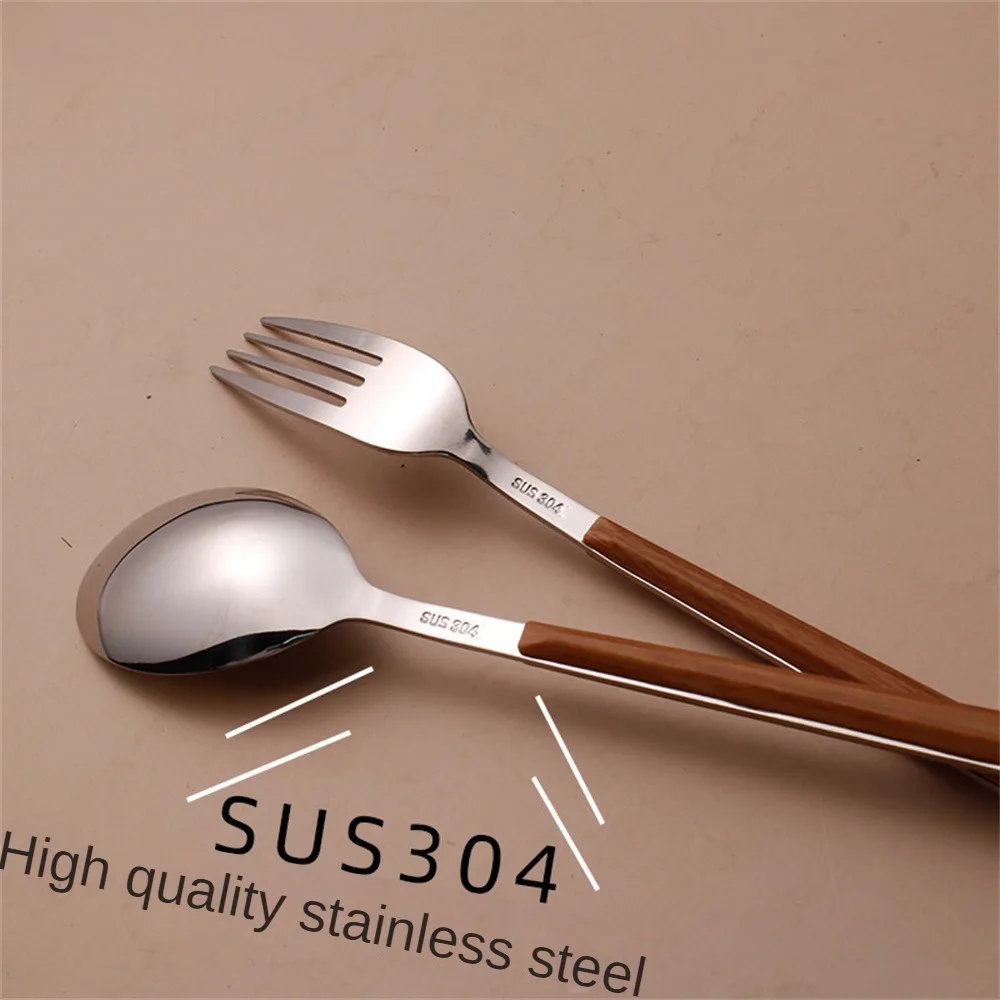 1 Set Household Black Gold Cutlery Set Chopsticks Spoon Green Gold Stainless Steel Dinnerware Set Luxury Tableware Set