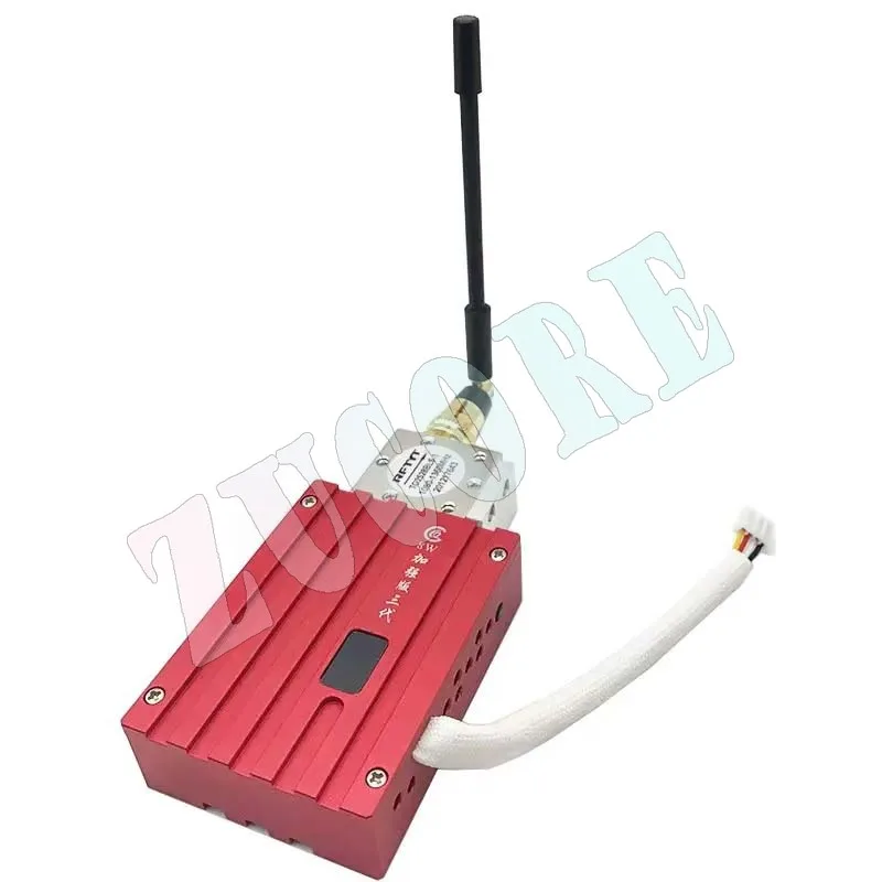 جهاز إرسال الفيديو FPV 1.2 جيجا هرتز 1.3 جيجا هرتز لاسلكي 8 وات تردد الراديو قوة نقل لمسافات طويلة