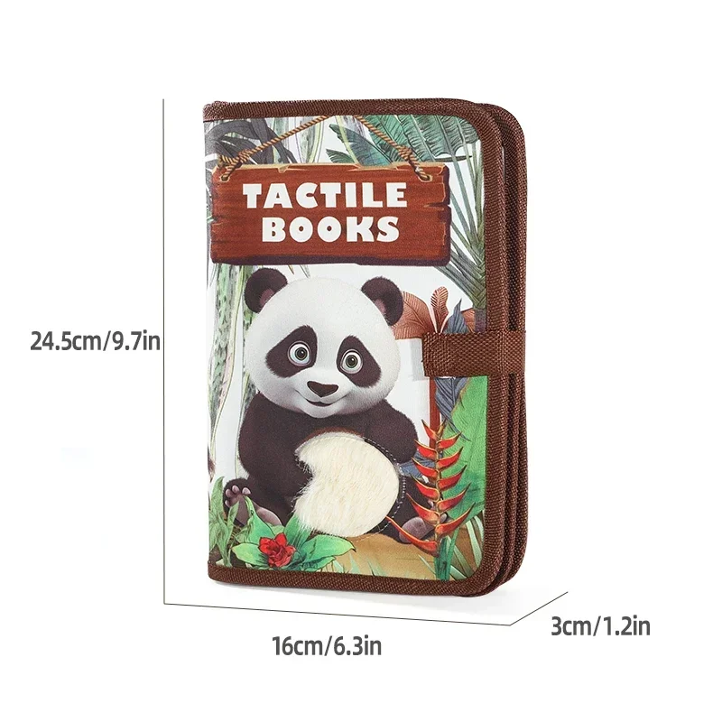 Libro per l'educazione precoce del bambino Touch Feel Libro per l'addestramento sensoriale tattile cognitivo carino Libro regalo per l'apprendimento perfetto per bambini