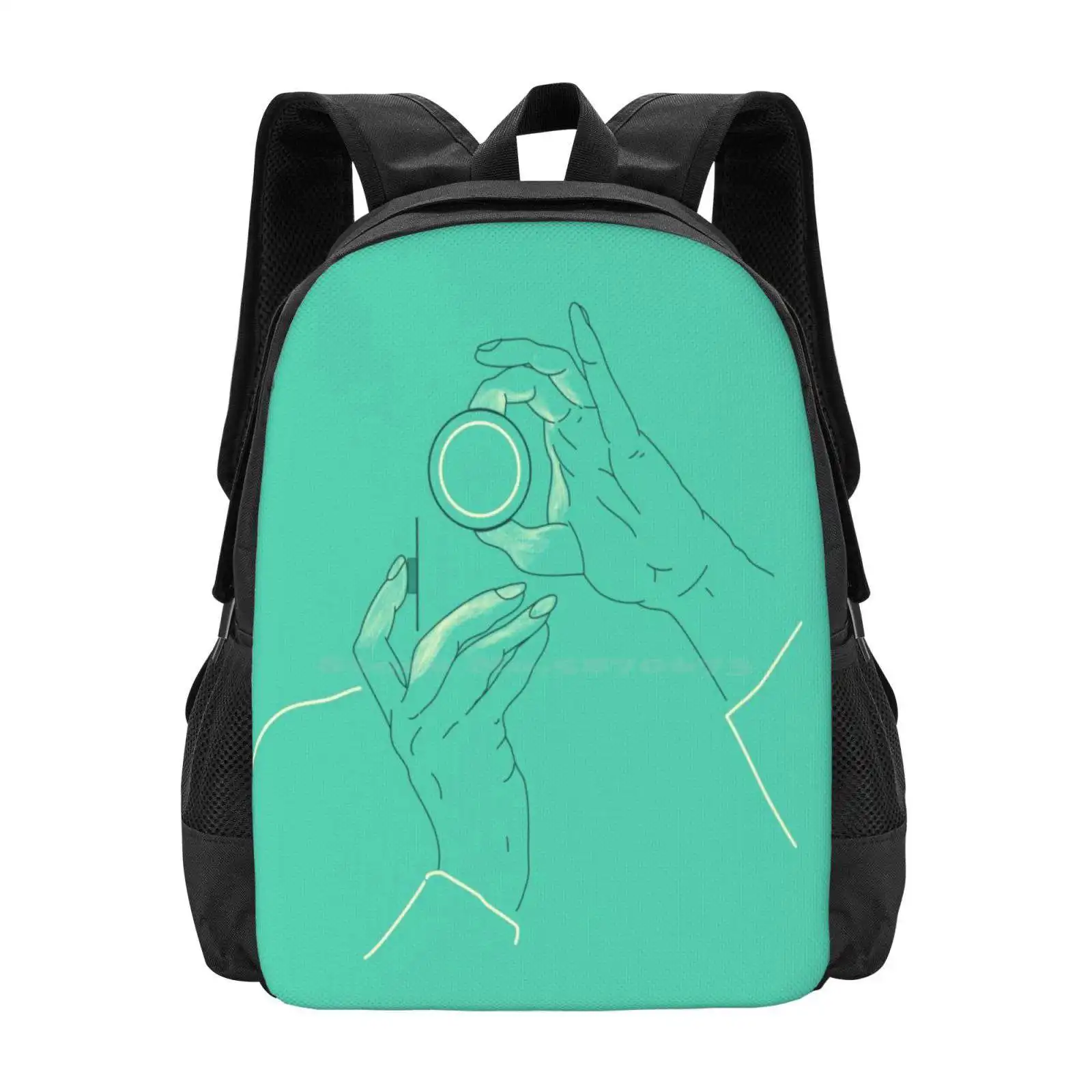 Capture Large Capacity School Backpack Laptop Bags Take Photo Photographer Hands Camera Holding Lens Capture Chyworks Art