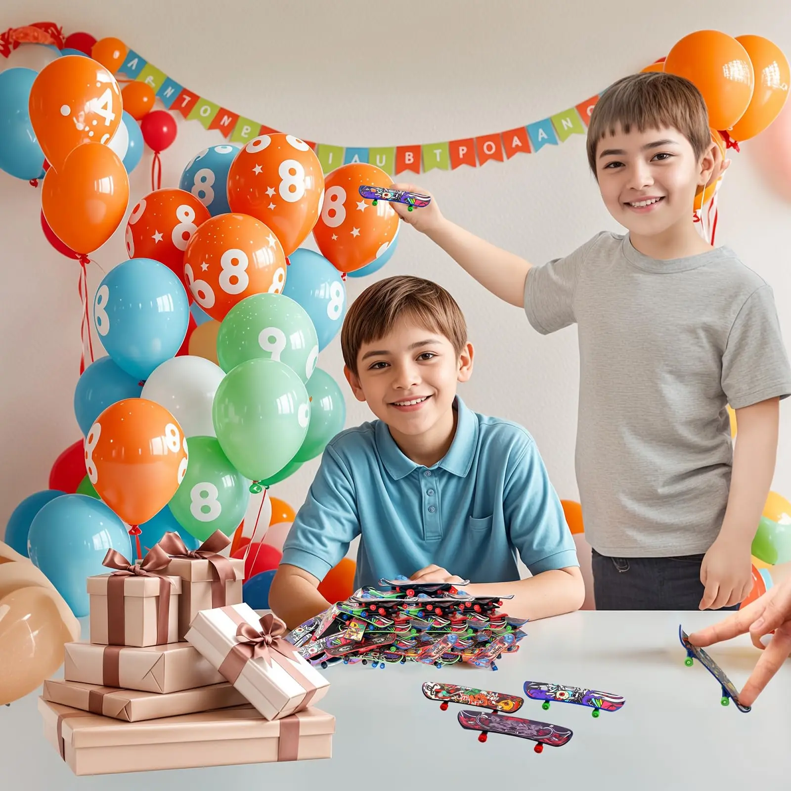 50 stuks mini vingerskateboards, vingerboards speelgoed mini skateboard voor kinderfeestjes, verjaardagscadeautjes, klaslokaal