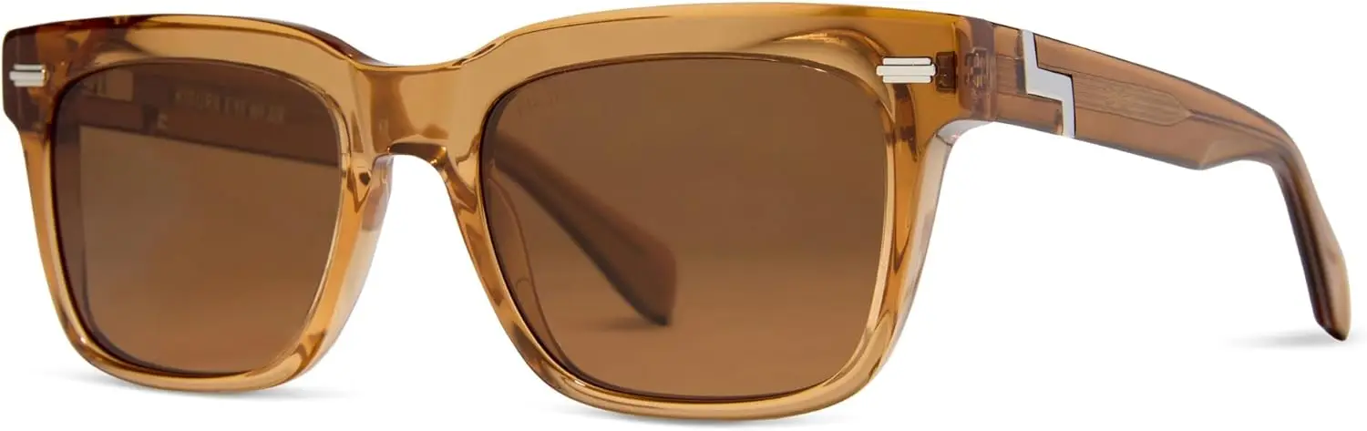 UV400 Polarized Sunglasses for Men Women, XL & Original Sizes, Shape Memory Acetate Frames, Scratch-Resistant Lenses