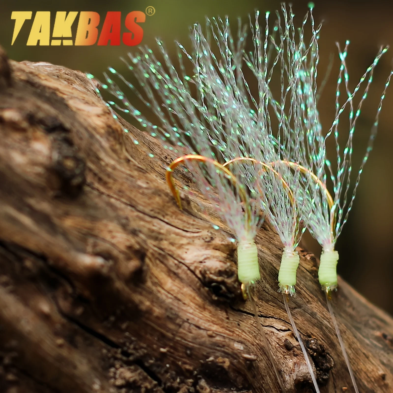 Aparejos Sabiki TAKBAS pre-ataridos con cebo luminoso para caballa - imagen 2