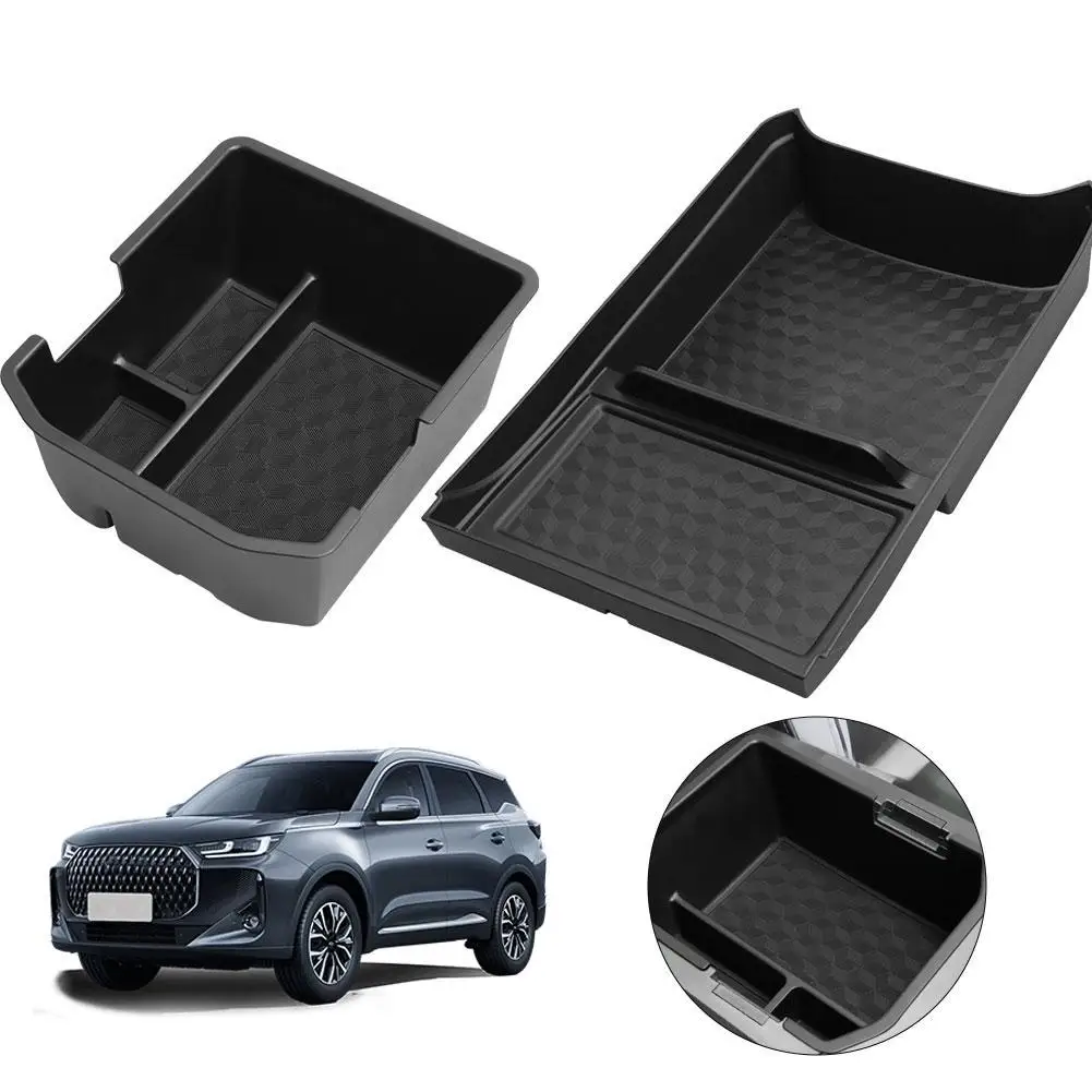 

Органайзер-лоток для хранения в автомобиле Chery Tiggo 4 CSH PHEV Ebro S400 HEV 2025 2026, ящик для хранения в подлокотнике, нижний лоток центральной консоли