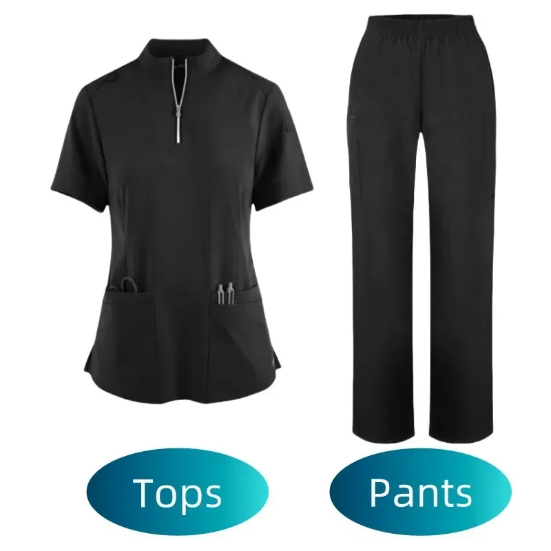 ممرضة العمل موحدة مستشفى التجميل الحيوانات الأليفة جراحة الأسنان غرفة غسل اليد الملابس مجموعة Enfermería الدعك الزي الطبي النساء