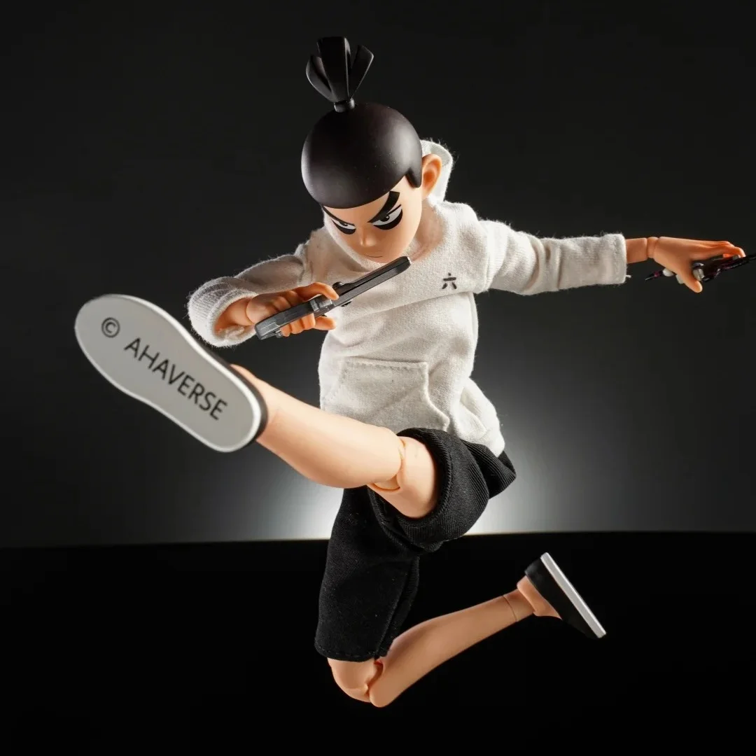 GONG STUDIO ciseaux sept figurine 1/8 échelle Joint mobile poupée tissu robe décoration de bureau modèle à collectionner jouet cadeau