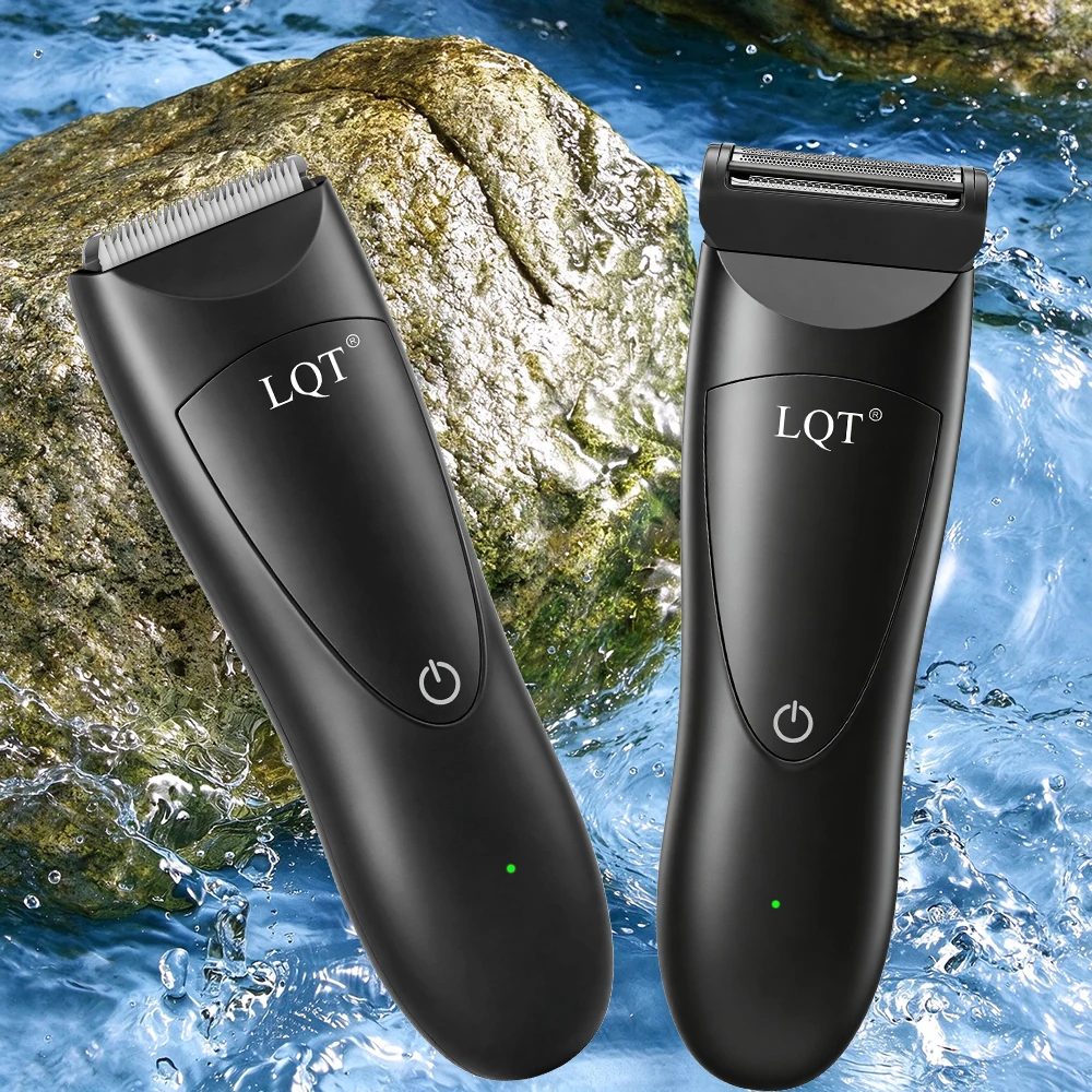 Men Body Hair Trimmer Groin Hair Shaver For Beard Chest Armpit Arms Legs Rechargeable Electric Hair Razor