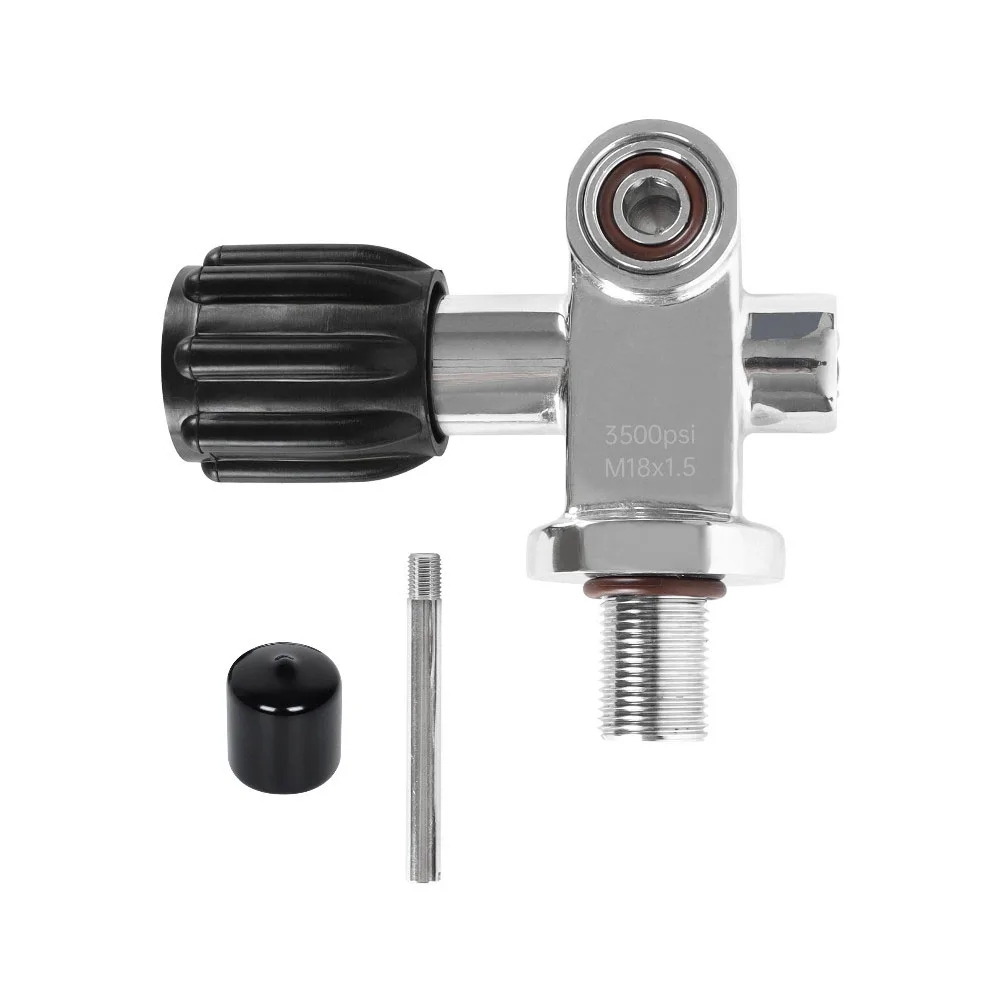 

Латунный клапан для дайвинга, совместимый с регуляторами типа Yoke и DIN, резьба M18x1.5, максимальное давление 250 бар