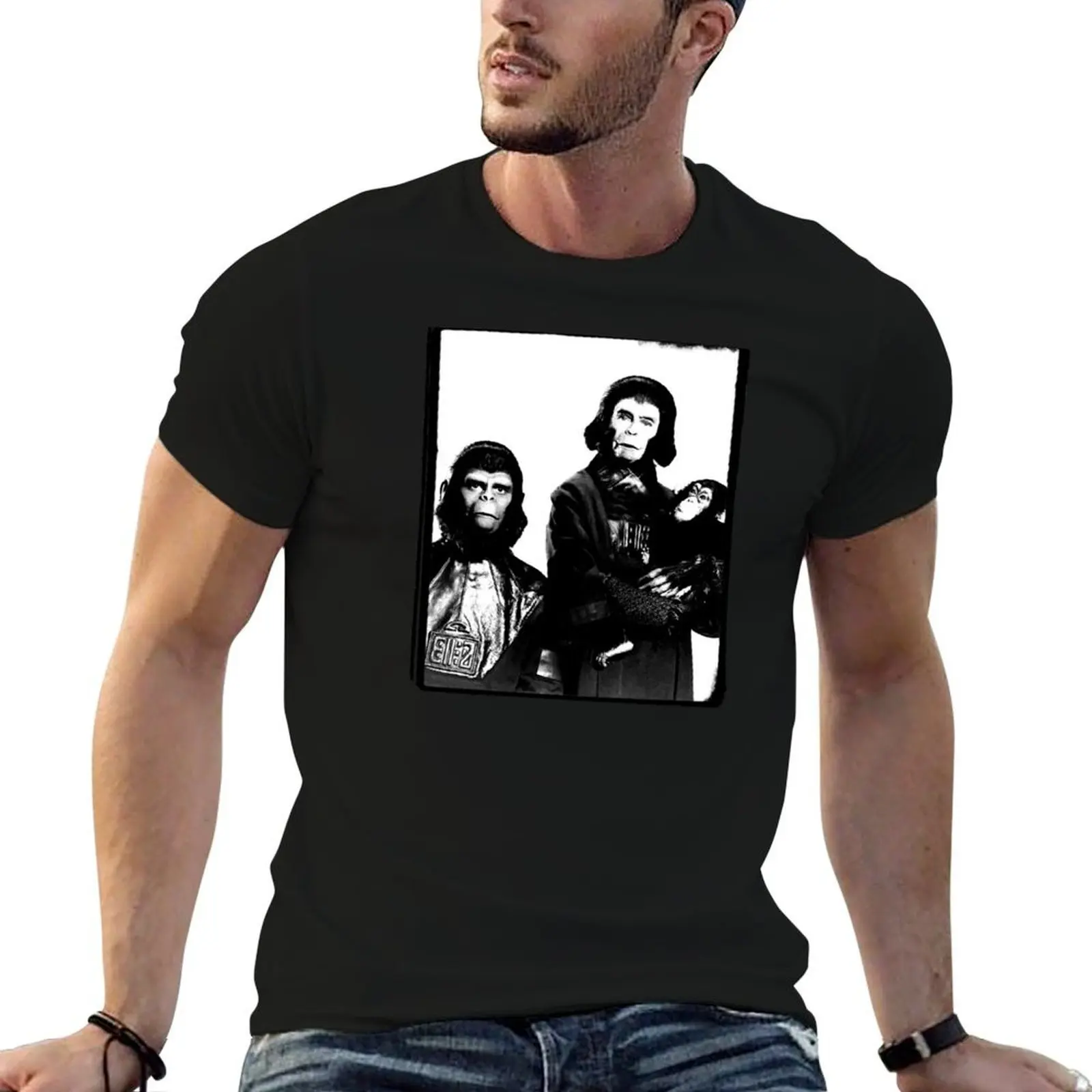 

Planet of the Apes Family Portarit T-Shirt anime t shirts oversize man t shirts cotton T-Shirt