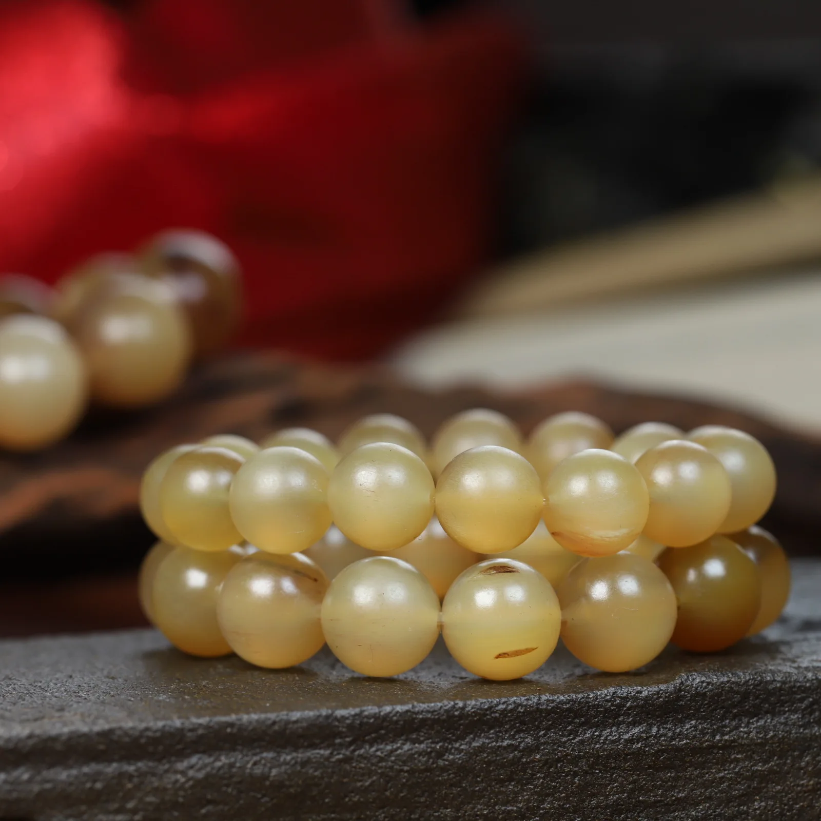 Tibetan High-throwing Horns Bracelet Single Circle Multi-circle 108 Men's and Women's Buddha Beads Hand String Wen Play Jewelry