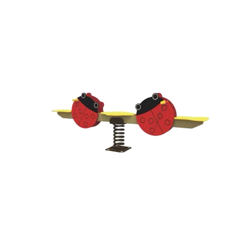 

Horse Spring Toy Spring Rider Chair PE Board Horse Rocking Toy Aesthetic appeal Ladybird