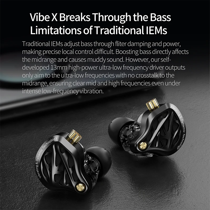 KZ Vibe-X หูฟังแบบสั่นสะเทือนค - Audio Vibes Music บทวิจารณ์และราคา