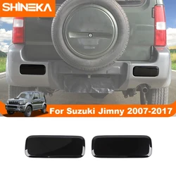 Lamp Hoods for Suzuki jimny 2007-2017 ABS Smoked Black Car Rear Bumper Tail Fog Light Lamp Decoration Cover Exterior Accessories