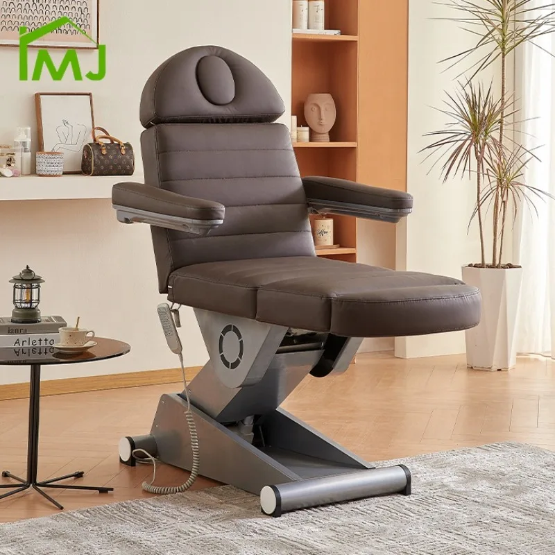Modern Cosmetic Eyelash Spa Facial Recliner Massage Table Electric Beauty Bed