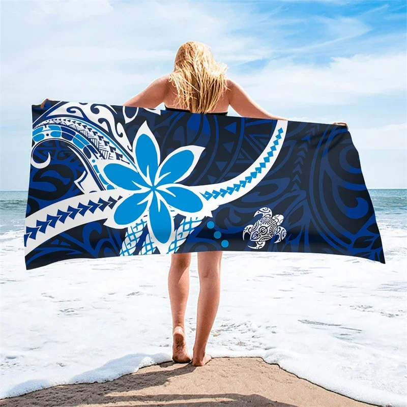 Toalhas de Praia Polinésia com Plumeria, Soft Absorbent Bath Towel, Face Towel, Pohnpei, Chuuk Culture, Travel, Hotel, Swimming