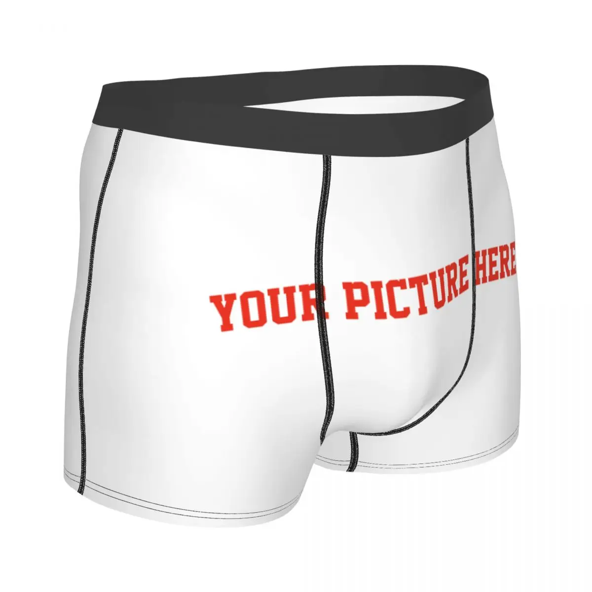 Your Picture Here Underpants Homme Panties Male Underwear Ventilate Shorts Boxer Briefs