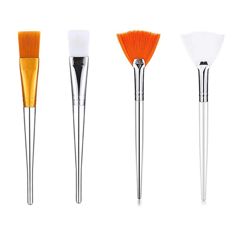 

3/4Pcs Makeup Tools DIY Face Mask Brush Set Soft Applicator Brushes Includes Soft Fan Facial Brushes Acid Applicator Brush