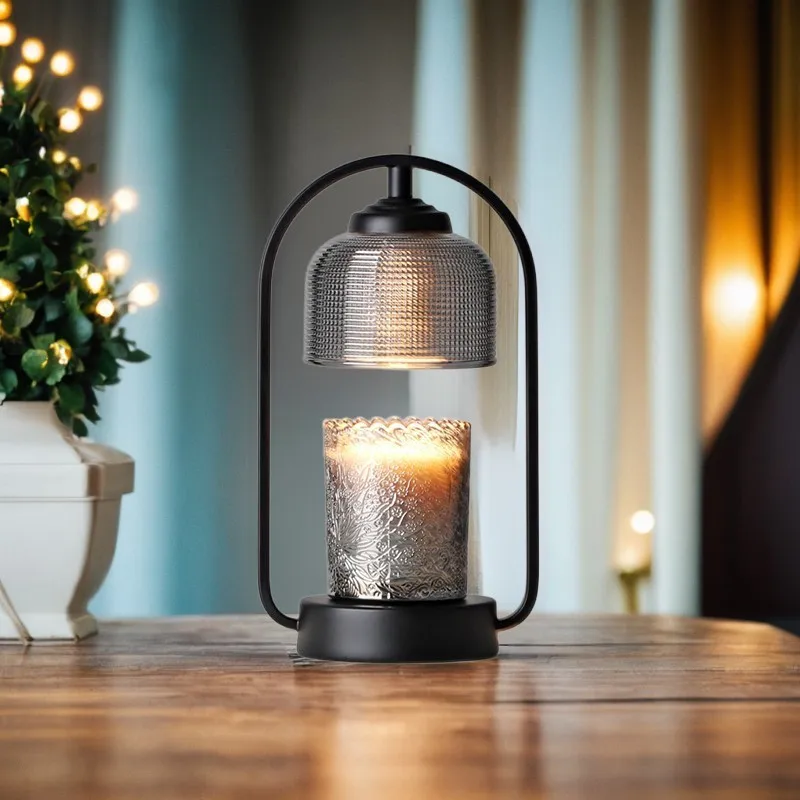 

Bedside lamp timeline melting wax lamp atmosphere household aromatherapy lamp melting candle cross-border American retro glass