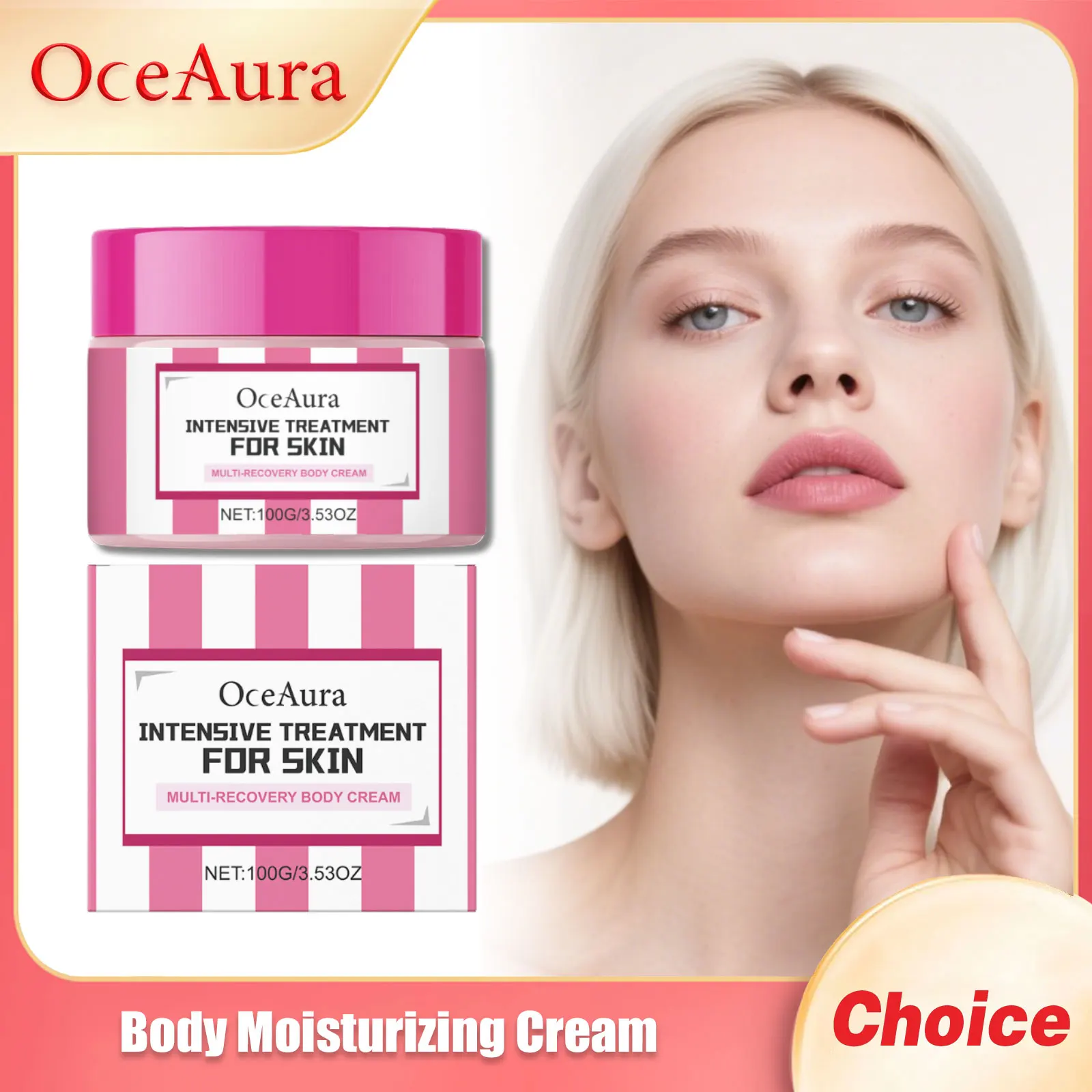 

OCEAURA Body Moisturize Cream Repair Damage Firm Skin Lasting Fragrance Non-greasy Refresh Enhance Elasticity Body Massage Cream