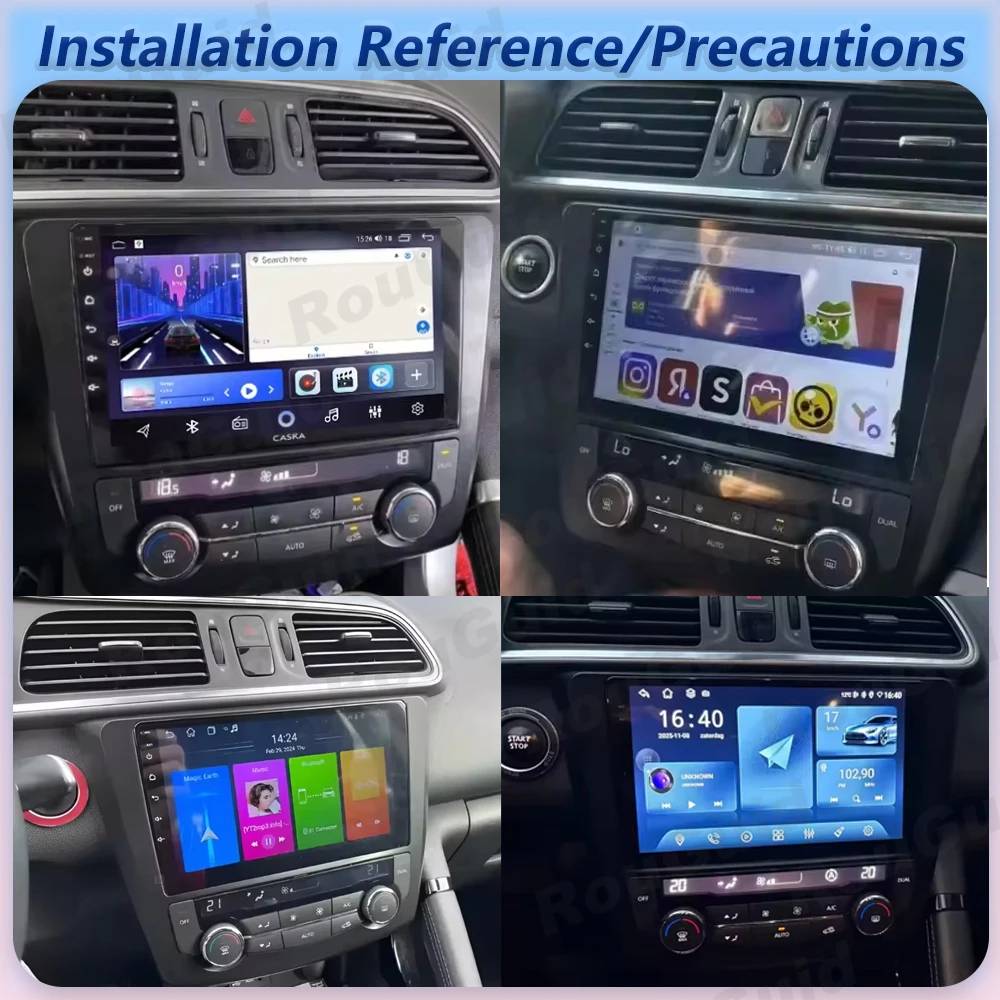 Car Radio Autoradio Carplay Android For Renault Kadjar 2015 - 2017 GPS Navigation Multimedia Player Touch Screen Plug And Play