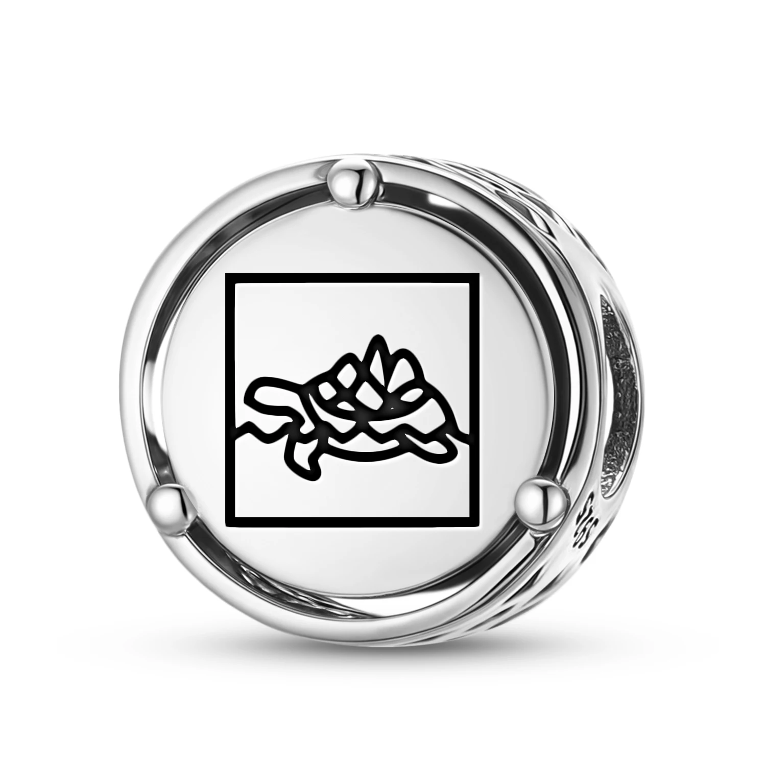 925 Sterling SilverInuitTurtle IslandCharm Fit Original Bracelet Diy Jewelry Accessories Family Bead