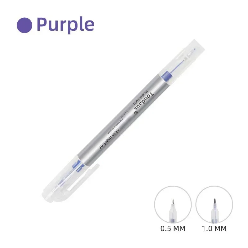 1/5/10/Pcs Disposable Sterilized Package With Ruler Medical Surgery Permanent Makeup Body Tattoo Piercing Scribe Skin Marker Pen