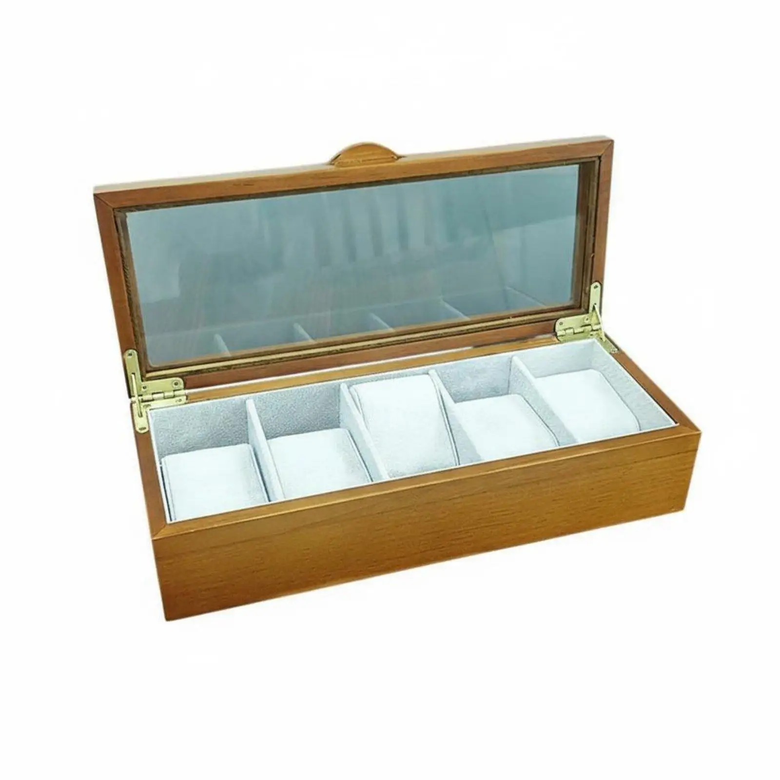 Wooden Watch Display Case Premium Materials Wooden Watch Box Removable Pillows