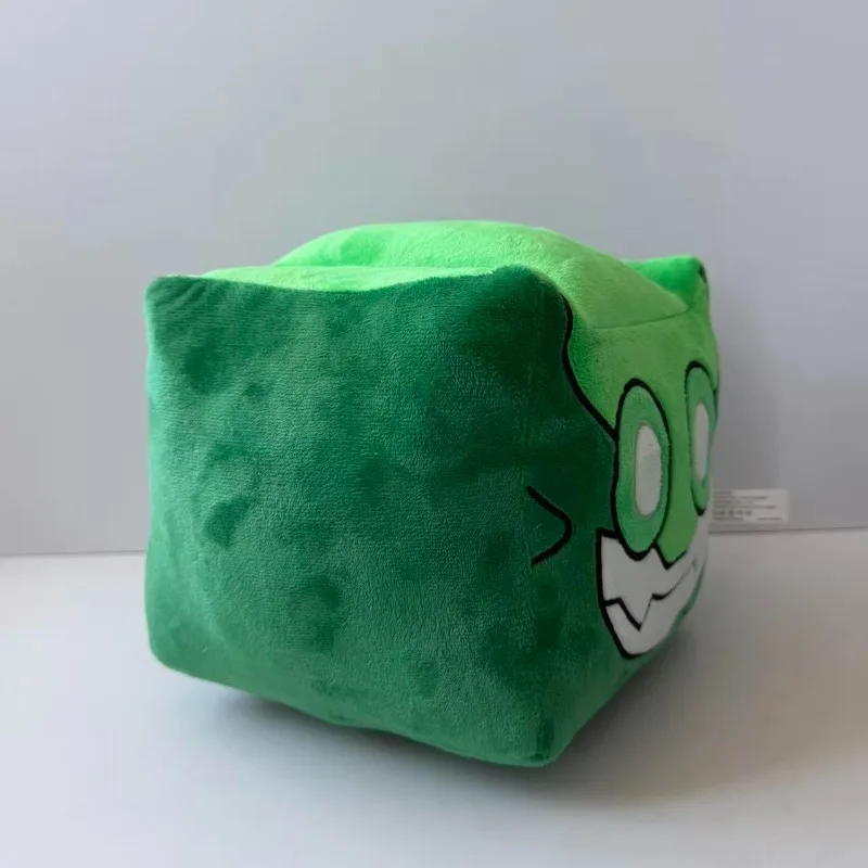 New Cute Green Square Monster Plush Doll Bloxkined Soft Stuffed Cartoon Plushie Adorable Collectible Toy Gift for Game Fans