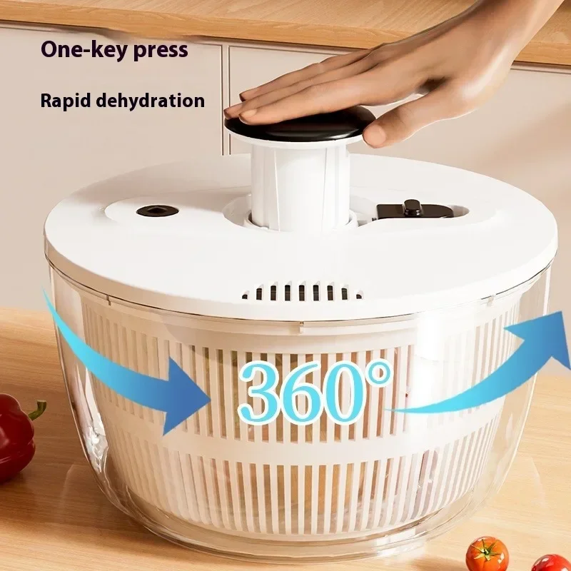 Multipurpose Vegetable Dehydrator and Spinner Basket: Best Manual Juicer for Salad, Fruits, and Vegetables