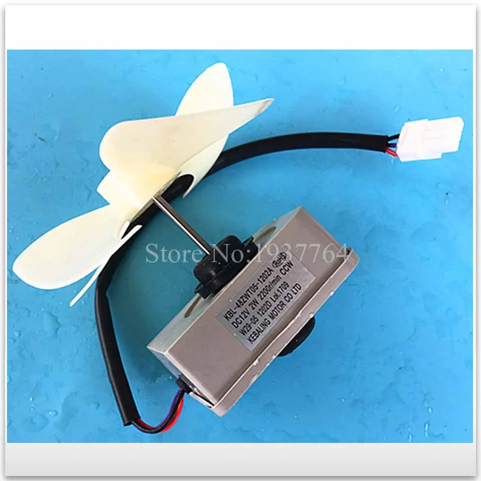 NEW good working for refrigerator Fan motor for refrigerator freezer KBL-48ZWTO5-1202A DC12V 2W whit Motor wind blade