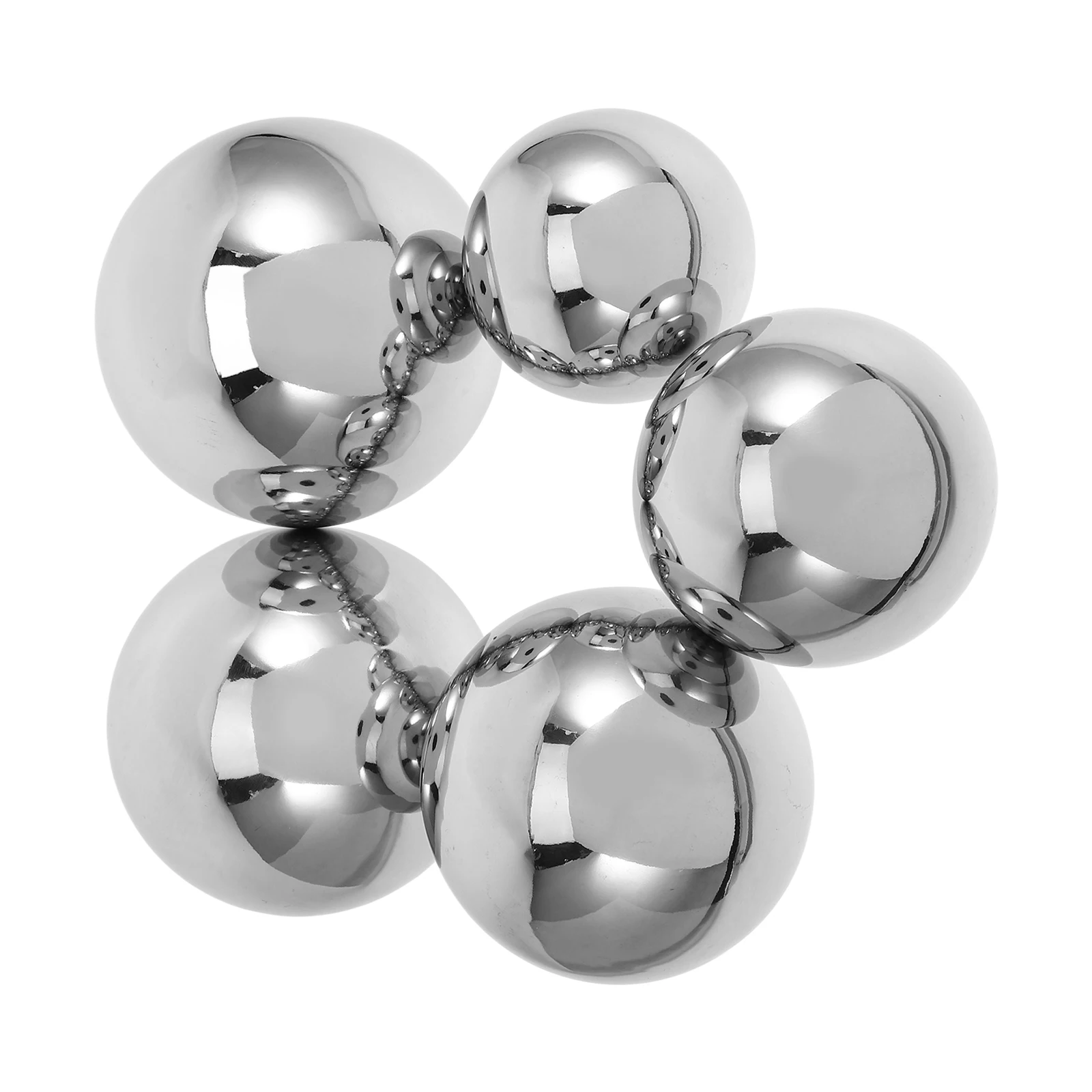

5pcs Stainless Steel Decorative Balls 15MM Thick Mirror Surface H rail Stairs Globe Garden Reflective Spheres Outdoor