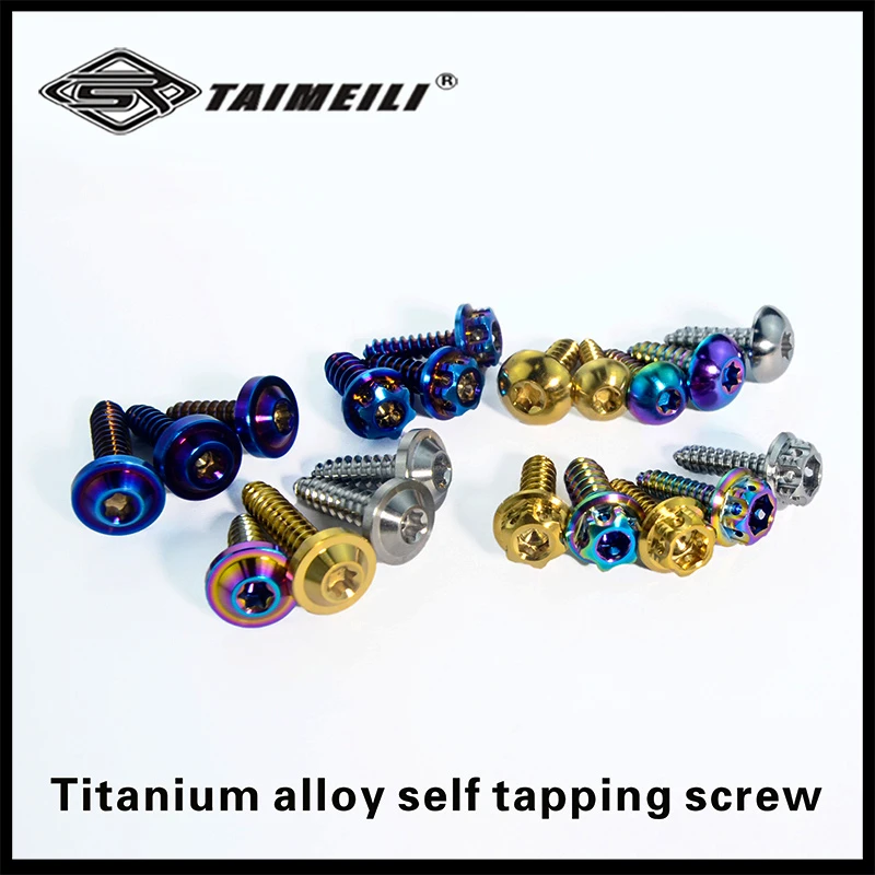 TAIMEILI Titanium Alloy Self-Tapping Screw Screw Die Screws 4x17 5x17 5x20 5x25 6x 17mm Modified to Replace Screws 1pcs