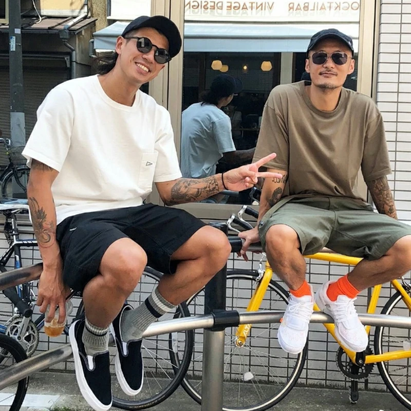 

Мужские летние шорты свободного кроя, тонкие, повседневные, цвета хаки, с множеством карманов, молодежные, прямого кроя, летние шорты