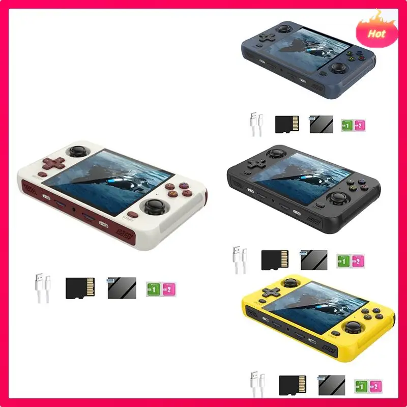 Consola de videojuegos Retro AYHF R40S, 16GB + 128GB, Wifi + BT Linux, compatible con GBA, GBC, PSP, PS1, N64, DC, NDS, simulador de ARCADE