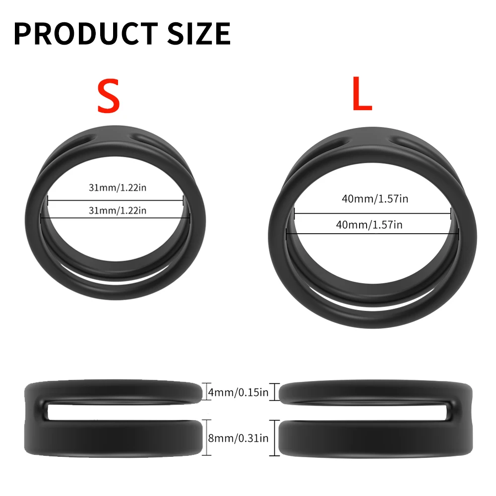 Cock Ring Reusable Silicone Stretchy Penis Ring Delay Ejaculation Erectile Time Lasting Penis Enlargement Sex Toys For Men Adult