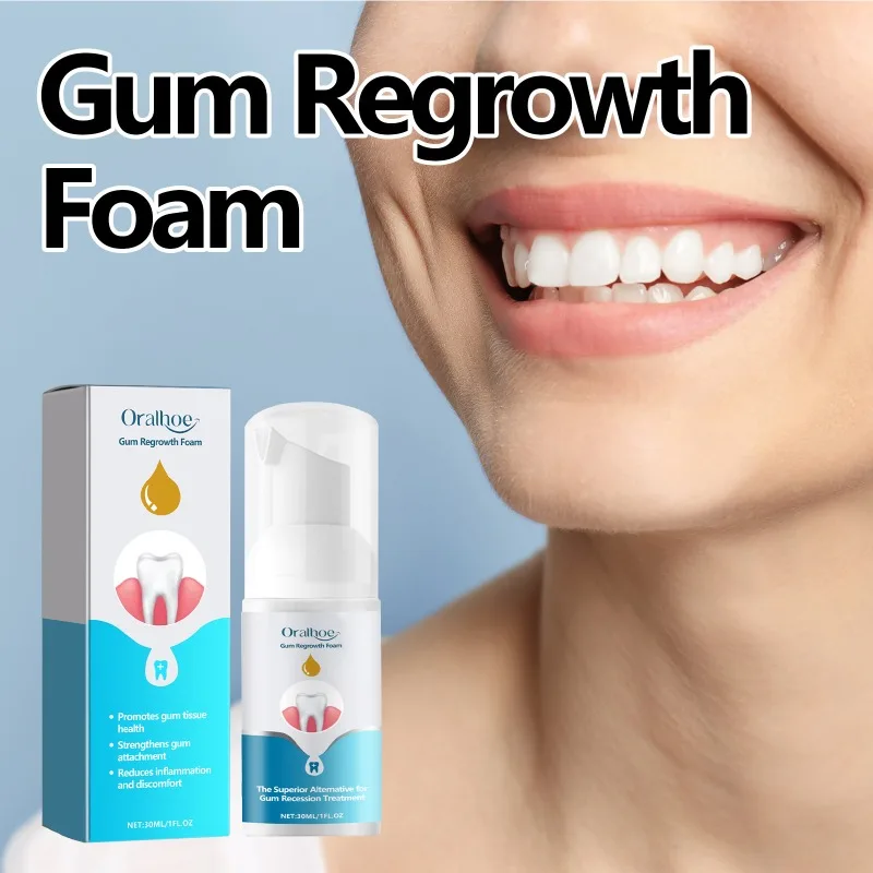 Gum Regrowth Foam Brighten Whitening Yellow Teeth Toothpaste Foam Cleaning Effective Removing Tooth Stain Oral Cleaning Product