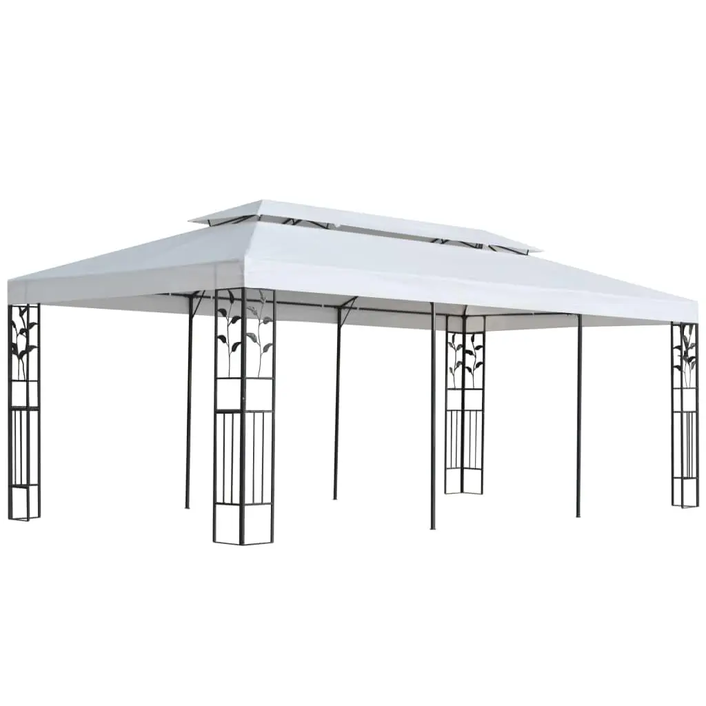 

9.8x19.7ft Steel Frame Gazebo Canopy Weather-Resistant Floral Design Outdoor Patio Shelter Easy Assembly, Customized