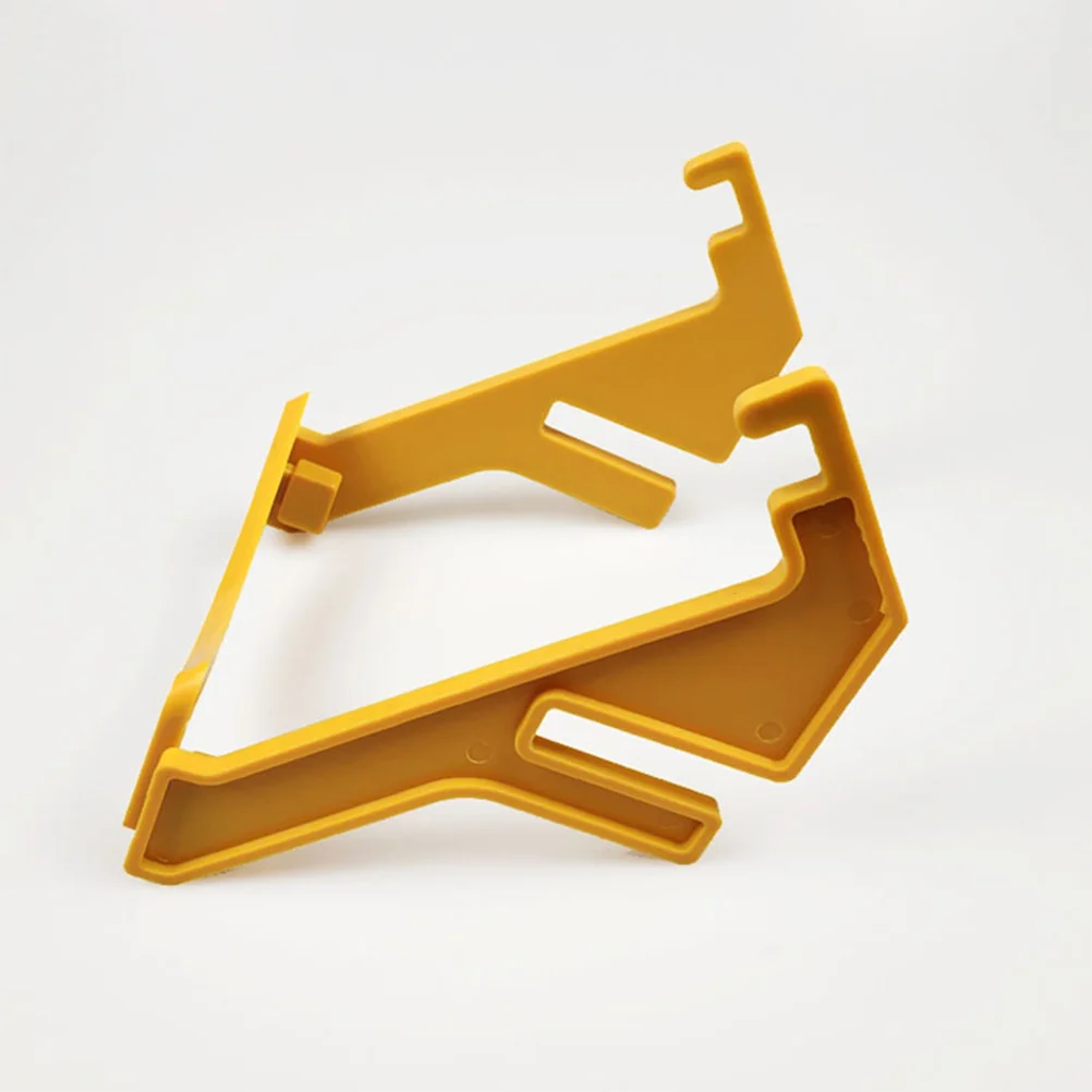 

2Pcs Honey Bucket Rack Plastic Sturdy Frame for Beekeeping Tool Use Easy Grip Handle Heavy Duty Yellow Stand for Hive Inspection