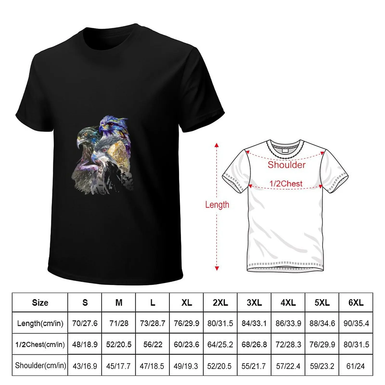 hawk, eagle, falcon T-Shirt Casual Fashion Short Sleeve Cotton T-Shirt