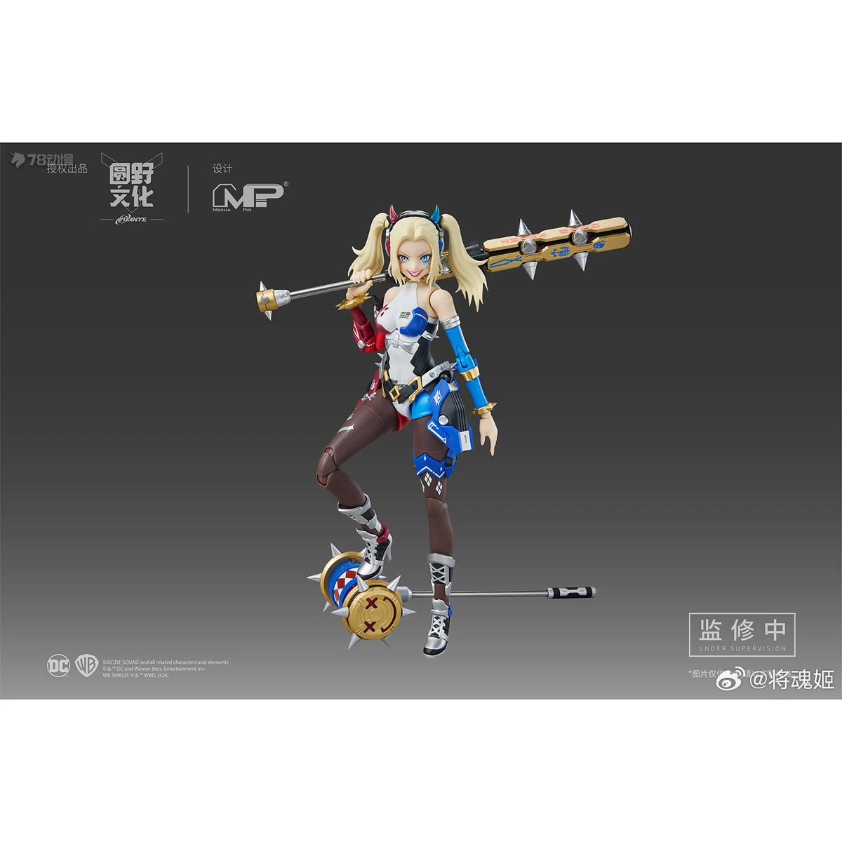 OriginalASSEMBLE SOUL QUEEN DC HARLEY QUINN  Anime Action Figure Assembly Model Toys Collectible Model Ornaments Gifts For Child