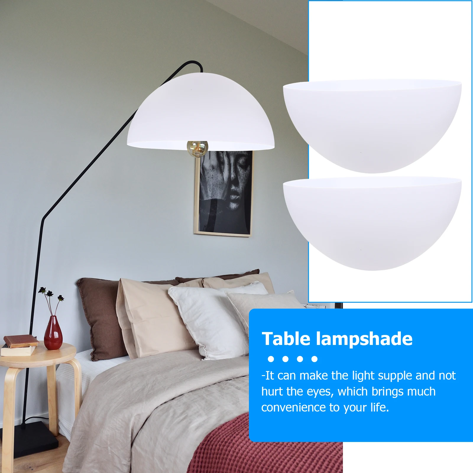 

Plastic Lamp Shade Mushroom Shaped Pendant Cover for Ceiling Floor Table Lamps Durable Unique Light Fixture Protector Home Decor