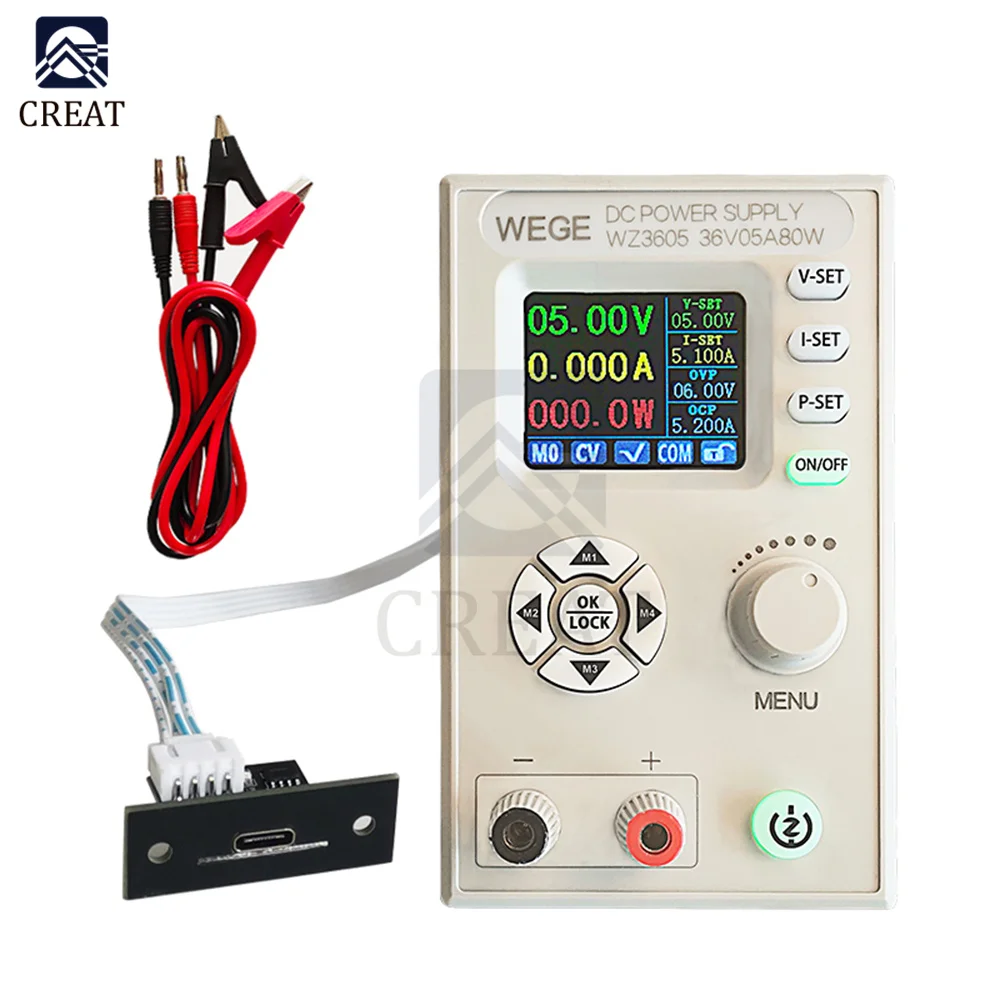 WZ3605 Anti-backflow Adjustable Digital Control DC Power Supply Buck-boost Charging Module Constant Voltage Constant Current