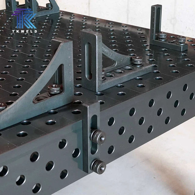 

TKweld CE сертифицированная 3D 2D стальная платформа 2000*1000*200 мм гибкий сварочный стол для робота с основными компонентами двигателя и ПЛК