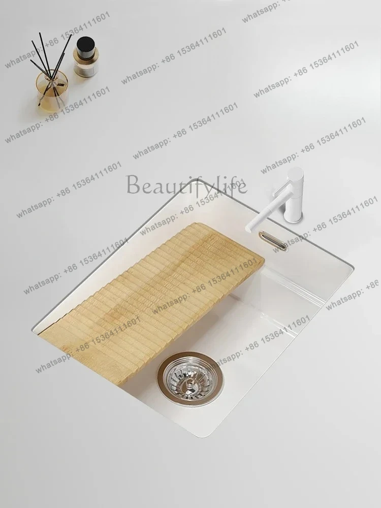 bathroom accessories set New ceramic with mobile washboard Under-counter wash basin Face wash Single basin Household bathroom Ba
