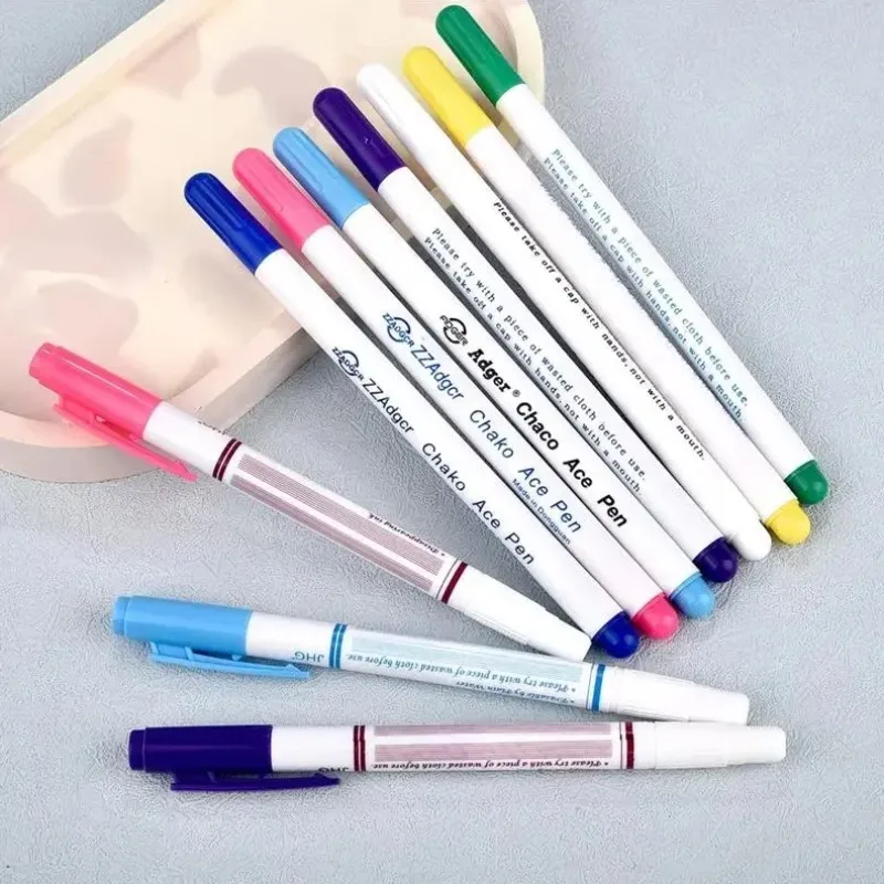 Verschwindender, auswischbarer Stoffmarker-Stift 1/3 Stück Kreuzstich Wasserlöslicher Stift Schneider-Quilt-Nähwerkzeug für Kleiderherstellung