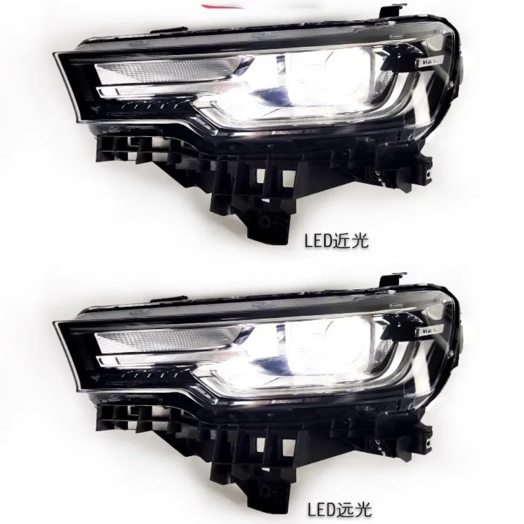طقم الجسم LED المصد الأمامي ضوء المصباح ل Haval H7 2018 2019 تعديل عدسة LED النهار تشغيل ضوء الهالوجين بدوره إشارة