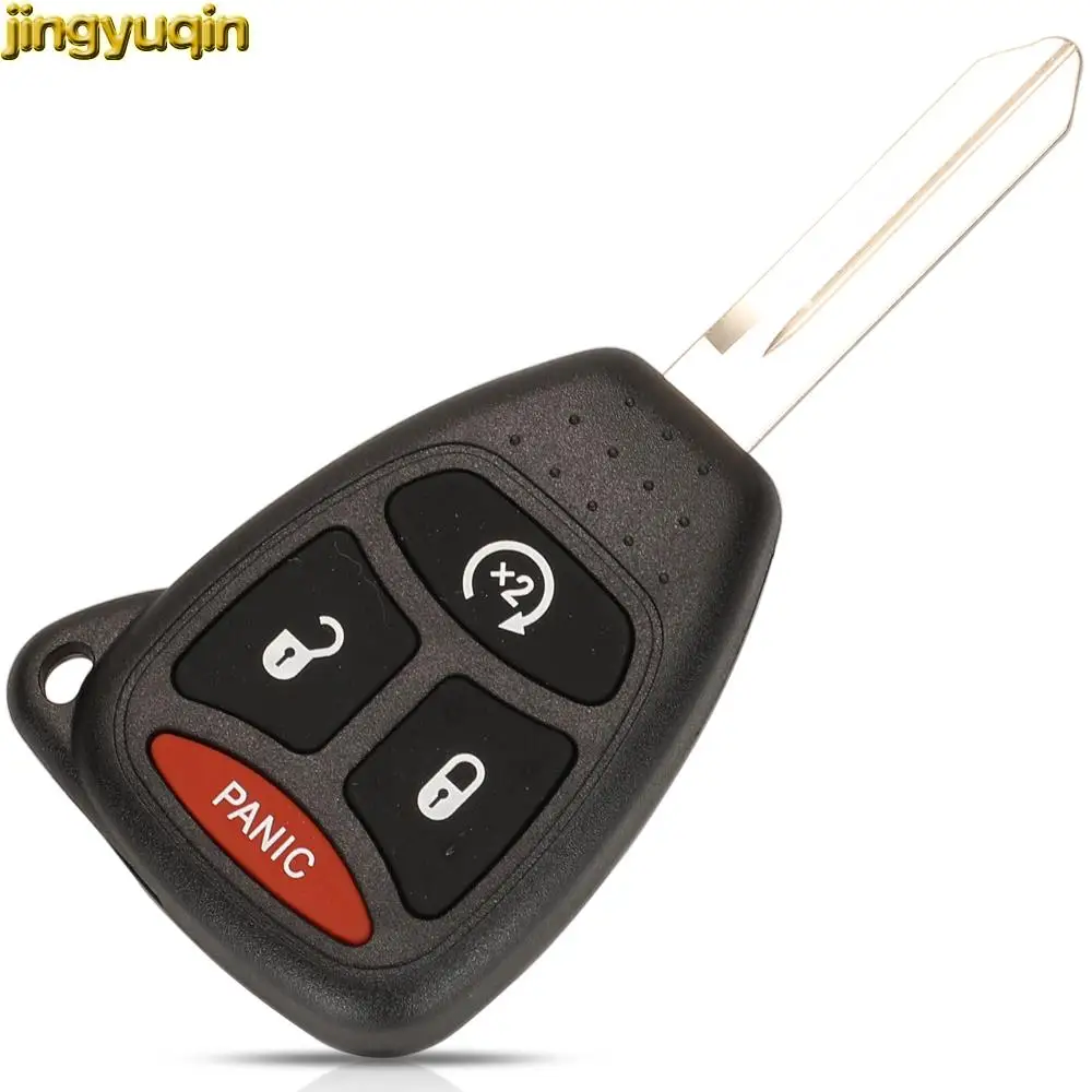 Jingyuqin Remote Car Key Fob Shell For Jeep JK 2013 Commander Wrangler Dodge Durango Chrysler 300 Aspen Grand Voyager PT Cruiser