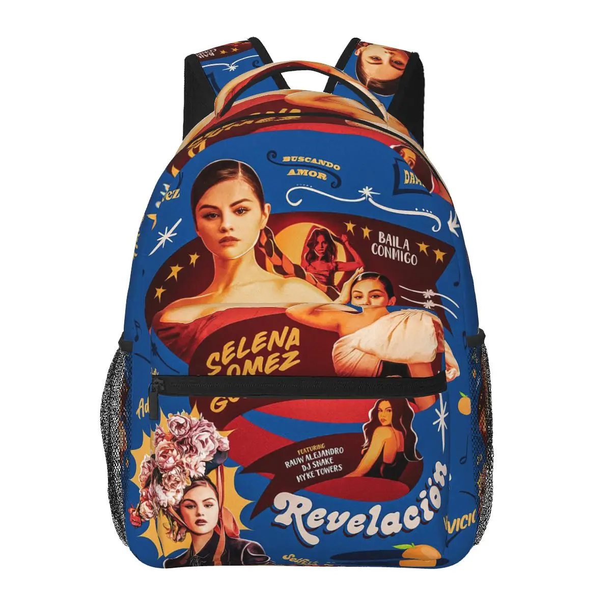 Selena Gomez Red Photo Backpacks Boys Girls Bookbag Students School Bags Cartoon Kids Rucksack Shoulder Bag Large Capacity