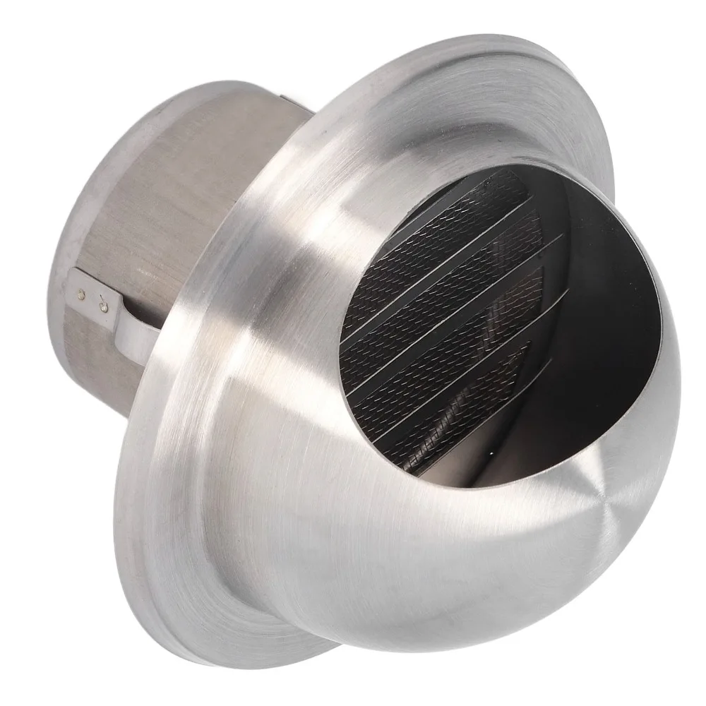 Durable Stainless Steel Air Vent Round Decorative Wall Vent Cover External Extractor Vent External Wall