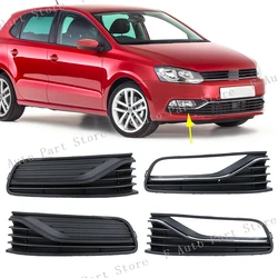 For VW Polo 6C Hatchback 2014 2015 2016 2017 Car Front Bumper DRL Daytime Fog Light Lamp Trim Grille Cover Frame Lid Bezel
